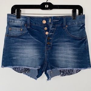 Urban Heritage Denim High Rise Short Shorts